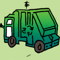 垃圾车 rubbish truck