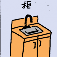 柜 kitchen cabinet