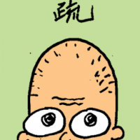 疏 sparse hair