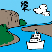 渠 water canal