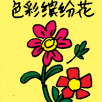 色彩缤纷花 colourful flower