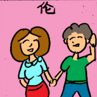伦 relationship