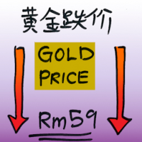 黄金跌价 falling gold price