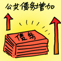 公共债务增加 rising public debt