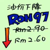 油价下降 falling oil prices