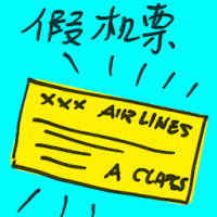 假机票 fake air ticket