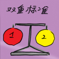 双重标准 double standard