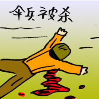 伞兵被杀 parachutist killed