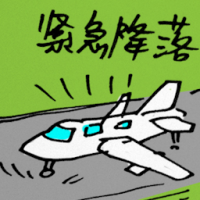 紧急降落 emergency landing