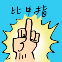 比中指 giving the middle finger