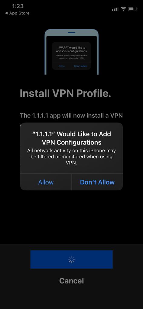 IOS Cloudflare VPN - 4dresultco